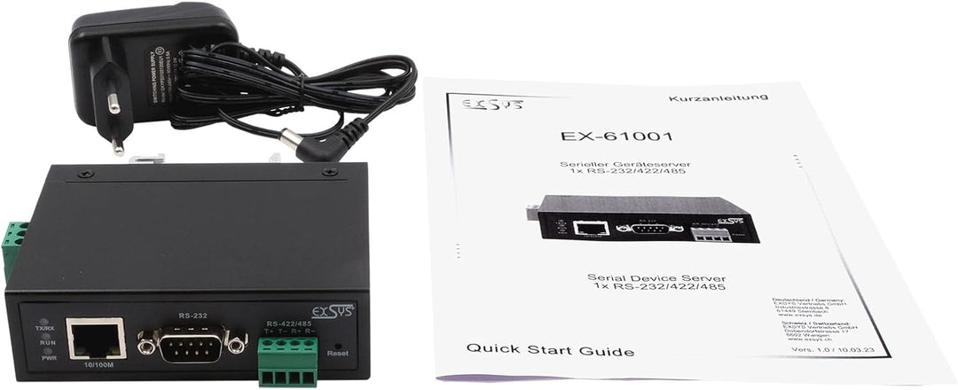 EX-61001 Ethernet zu 1S x RS-232/422/485