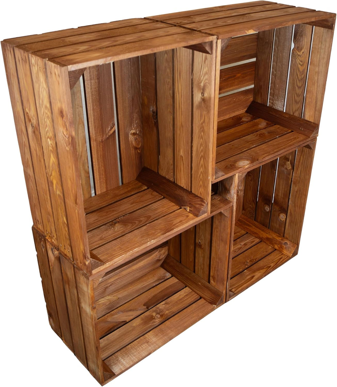 Kistenkolli Altes Land Holzkiste Ocker Schuhablage Schuhständer DIY Upcycling Regalbau Schuhaufbewah