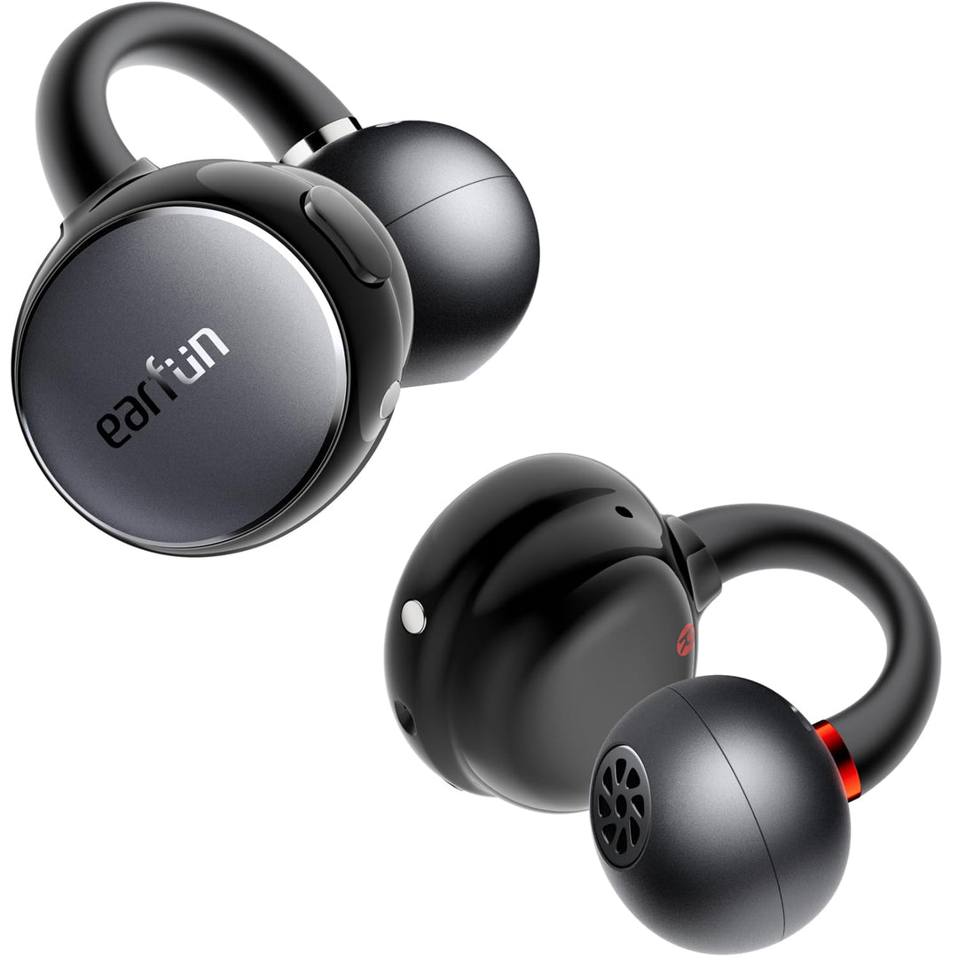 EarFun Clip Open Ear Kopfhörer Bluetooth, komfortabler Sitz, 10.8 mm Carbon-Treiber, Hi-Res Audio, L