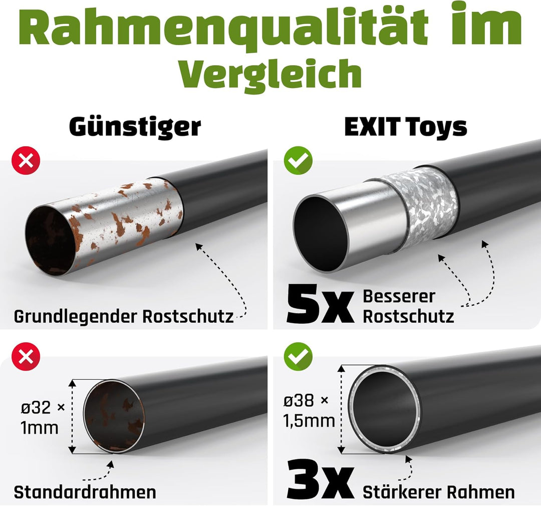 EXIT Toys Kickback Multisport Rebounder, Verstellbare Winkel, Leicht & Tragbar, Multi-Sport Einsatz