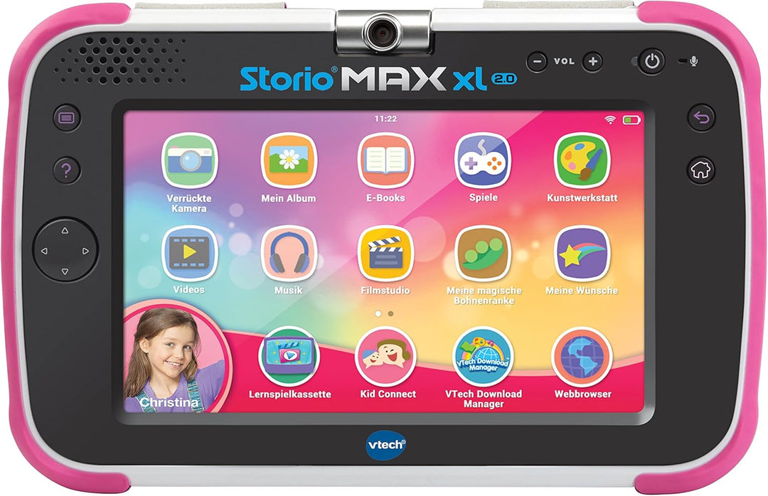 Vtech 80-194654 Storio MAX XL 2.0 Lerntablet Tablet für Kinder Kindertablet, Rosa, Deutsch Version R