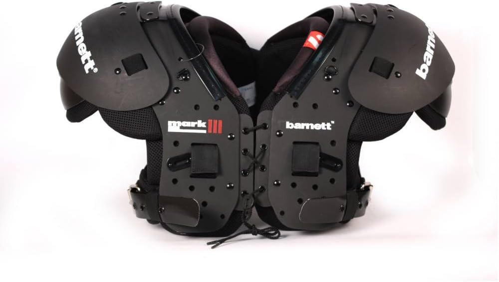 BARNETT Shoulderpad Mark III American Football Schulterschutz Profi, Farbe schwarz, M