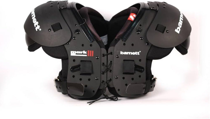 BARNETT Shoulderpad Mark III American Football Schulterschutz Profi, Farbe schwarz, M
