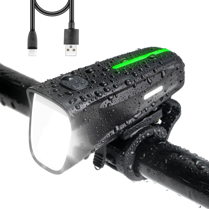 LED Fahrradlicht Vorne 100 LUX, Fahrradbeleuchtung stvzo zugelassen, Fahrradlampe USB Aufladbar mit