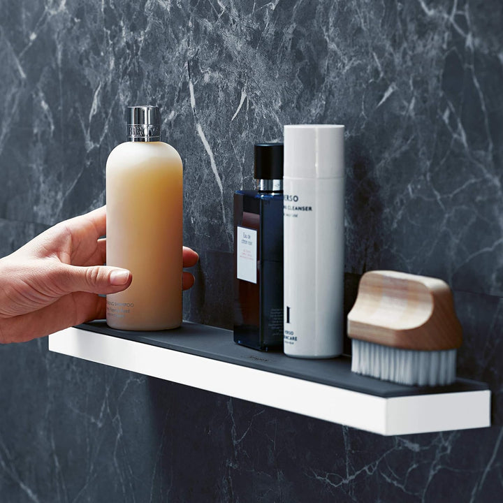 hansgrohe Ablage Rainfinity, 500mm, mattweiss/graphit Mattweiss/Graphit ohne Brausehalter Duschablag