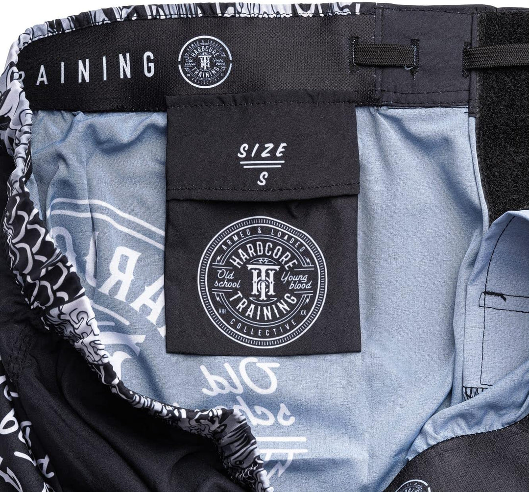 Hardcore Training Fight Shorts Kurze Hose Herren MMA BJJ Grappling Fitness Boxen Muay Thai No Gi S D