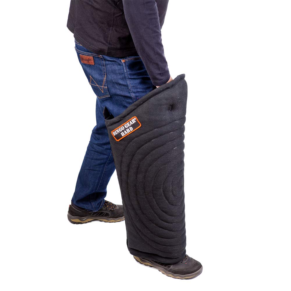 Dingo Gear Beinschutzmanschette Lange Hard,Hart Schwer aus Nylcot für das Biss-Training Handgefertig