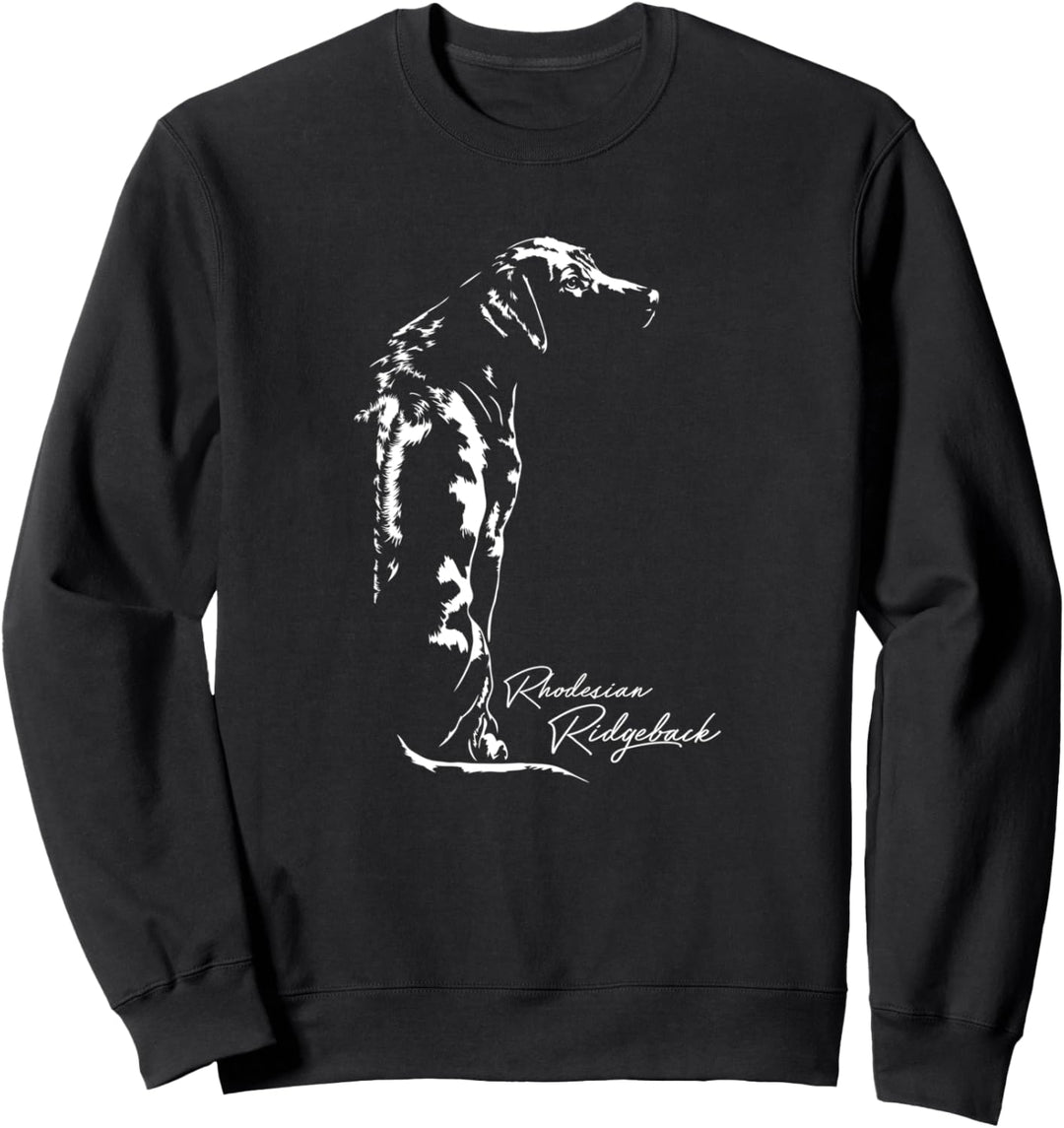 Rhodesian Ridgeback Hund Hundeportrait Wilsigns Hunde Sweatshirt