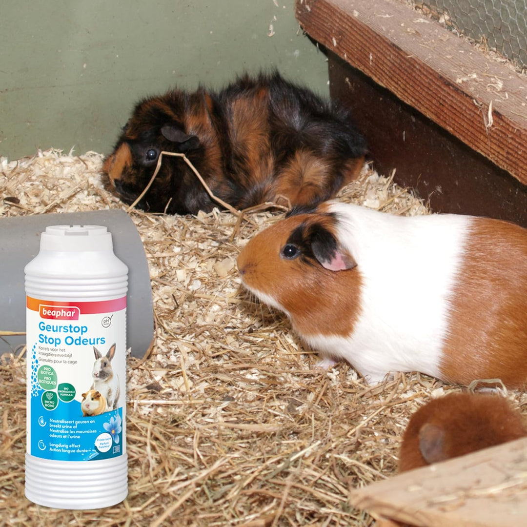 Beaphar Geruchsstopp-Granulat/Geruchsneutralisierer für Streu, für Nagetiere, 600 g