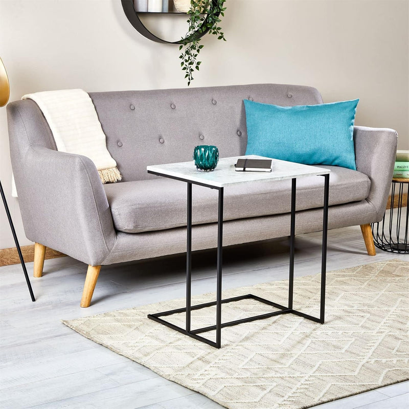 IDIMEX Beistelltisch VITORIO im minimalistischen Design, eleganter Wohnzimmertisch mit Metallgestell