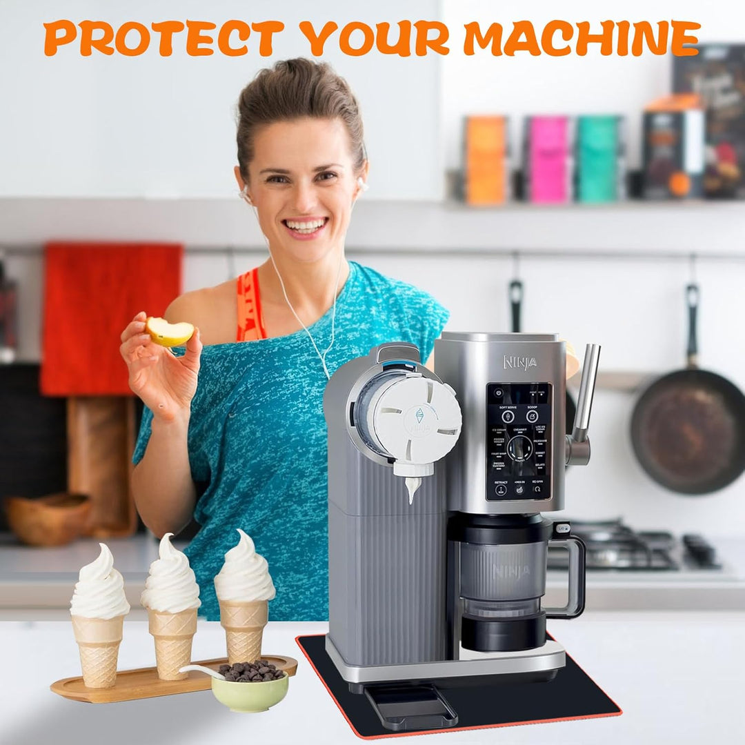 2025 Staubschutz für Eismaschine, Gleitpad, Anti-Rutsch-Pad, 2-in-1-Kombinationsset, kompatibel mit