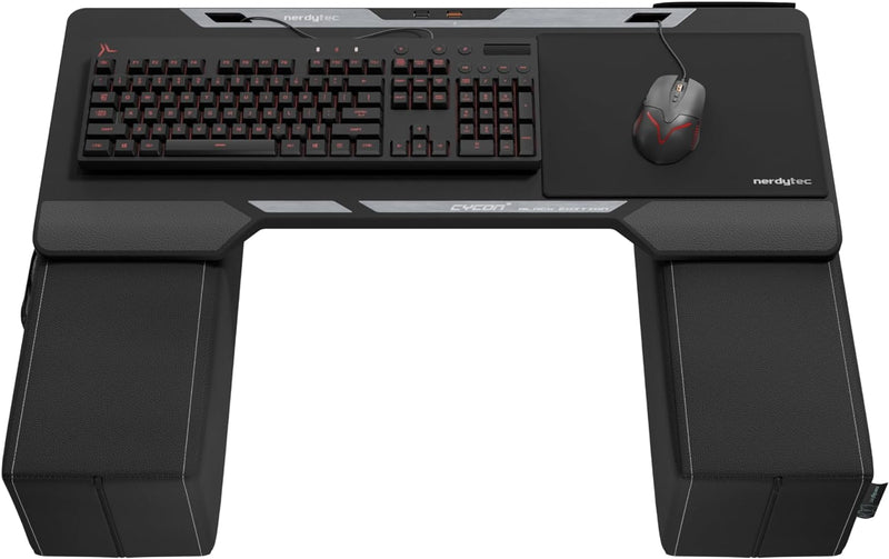Couchmaster® CYCON² Titan Black Edition, Couch Gaming Auflage für Maus & Tastatur (für PC, PS4/5, Xb