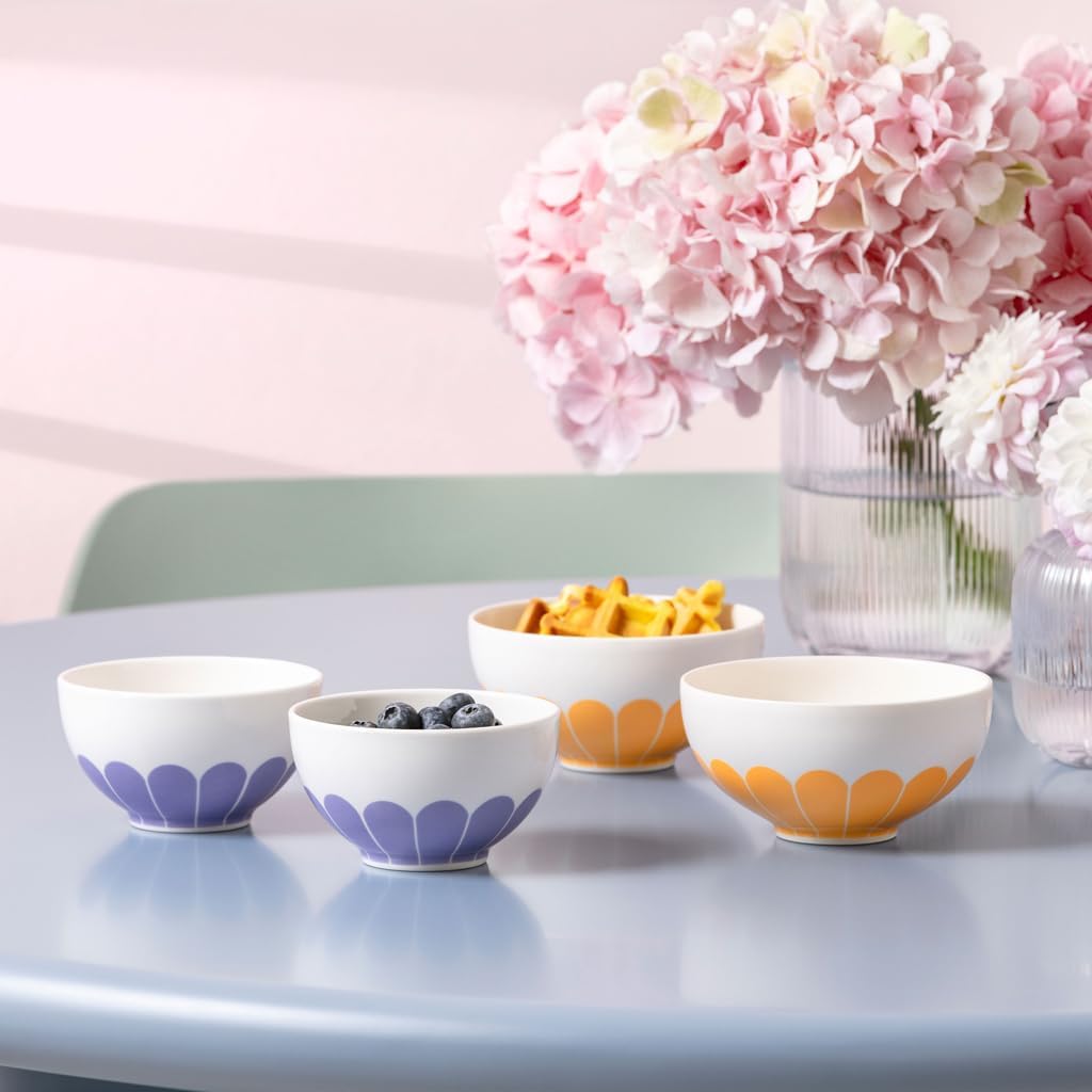 Villeroy & Boch – Fleur Schale, Masse: ca. 11 × 11 × 6,5 cm, Multicolour, spülmaschinenfest & mikrow