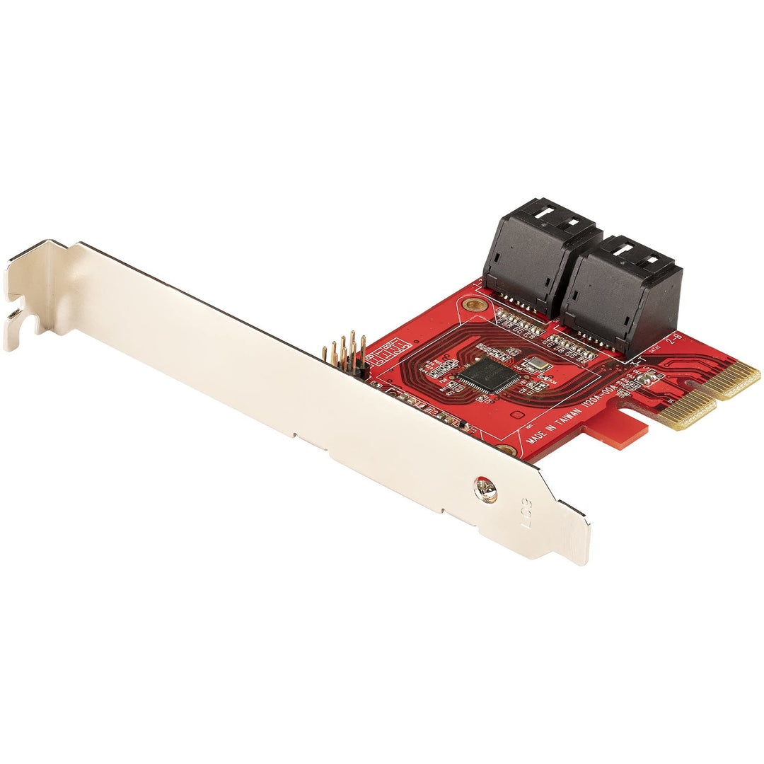 StarTech.com PCIe SATA Controller Karte - 4 Port SATA 3 Erweiterungskarte/Kontroller - 6Gbit/s - Ful