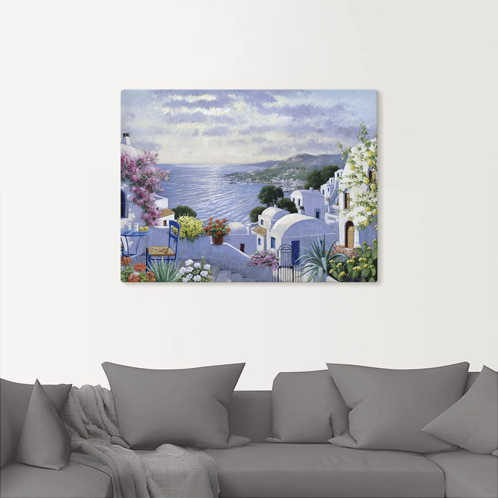 ARTland Leinwandbilder Wandbild Bild auf Leinwand 60 x 45 cm Landschaften Gewässer Malerei Bunt Funk