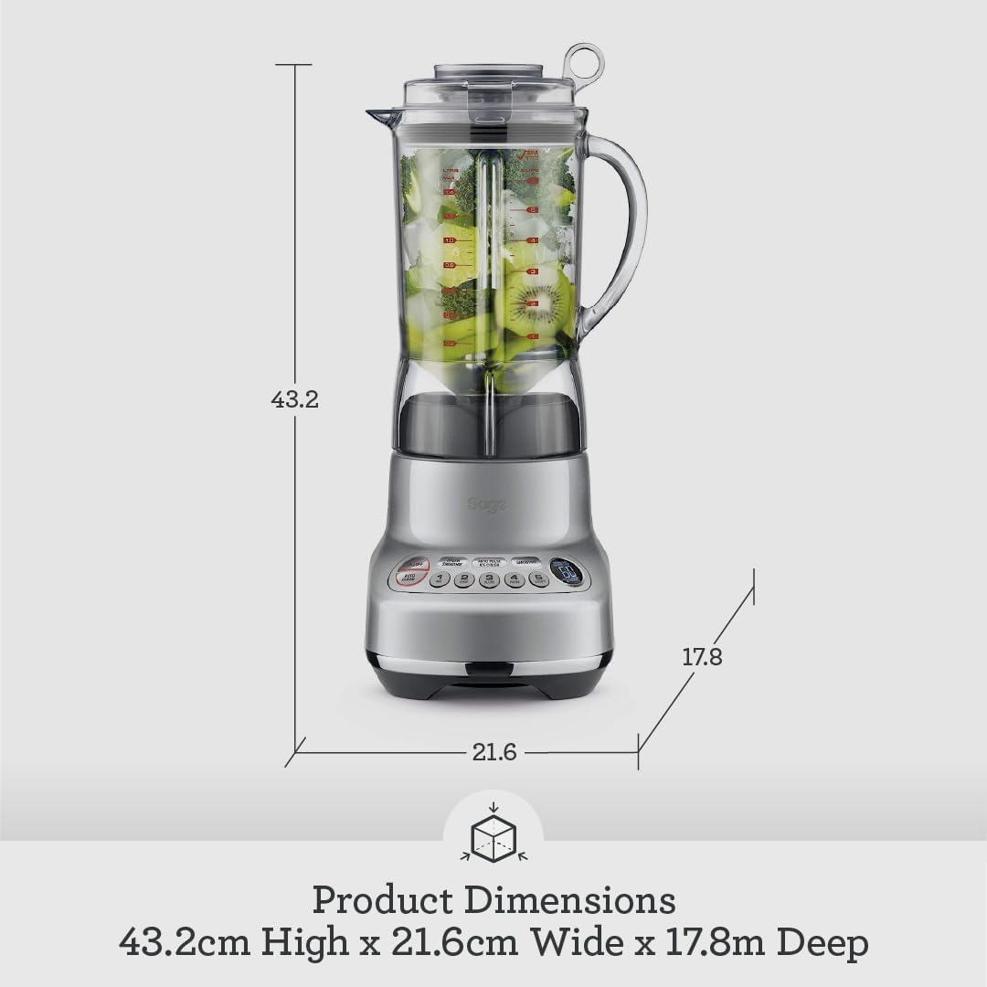 Sage Appliances SJE410 the Nutri Juicer, Entsafter, Gebürstetes Edelstahl