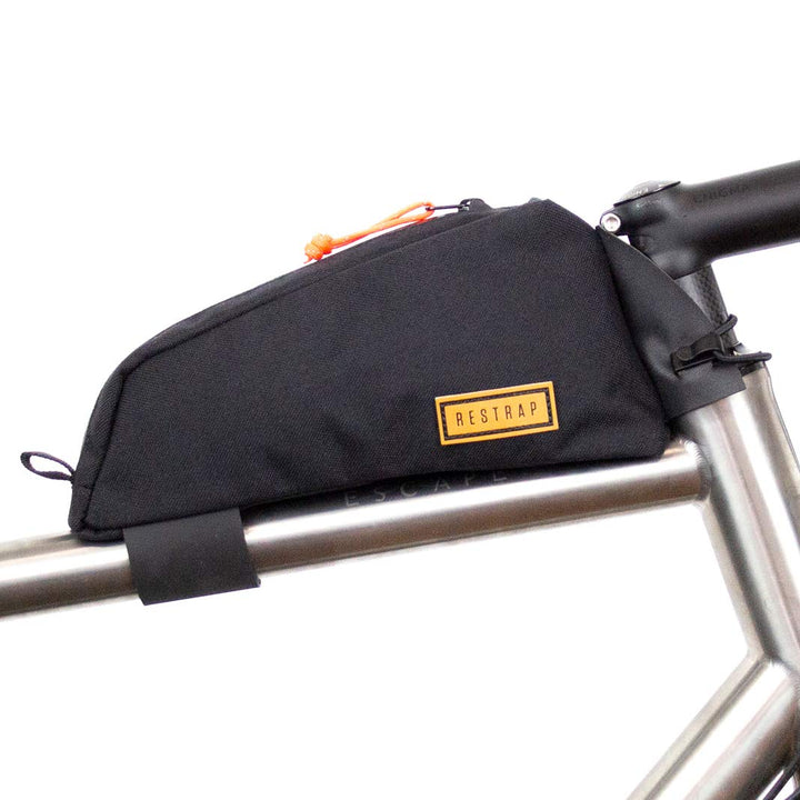 RESTRAP Top Tube Bag Gepäcktasche Fahrradgepäckzubehör, Schwarz, 30.48 x 15.24 x 7.62 cm