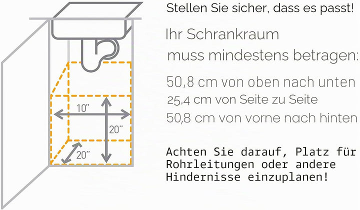 simplehuman CW1124 30 Liter, ausziehbarer, Mülleimer Küche, Einbau Abfallsammler, Abfalleimer, Müllt