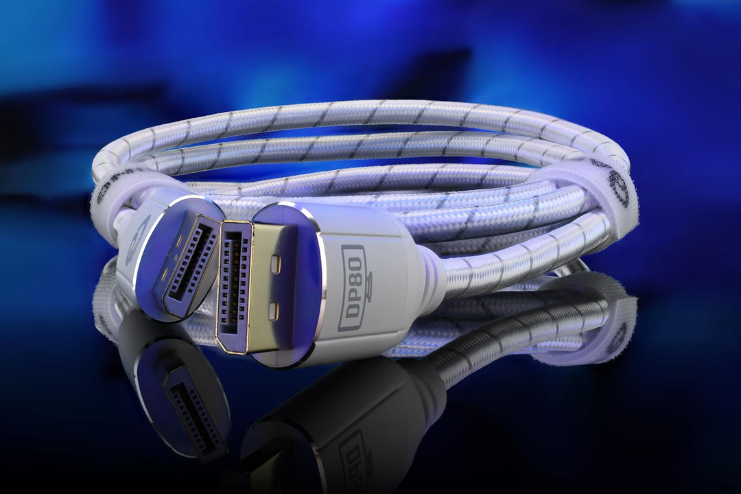 DisplayPort 2.1 Kabel 1,0m - 80 Gbit/s UHBR20, 8K 240Hz, 4K 540Hz, HDR10, FreeSync, G-Sync, DSC, für