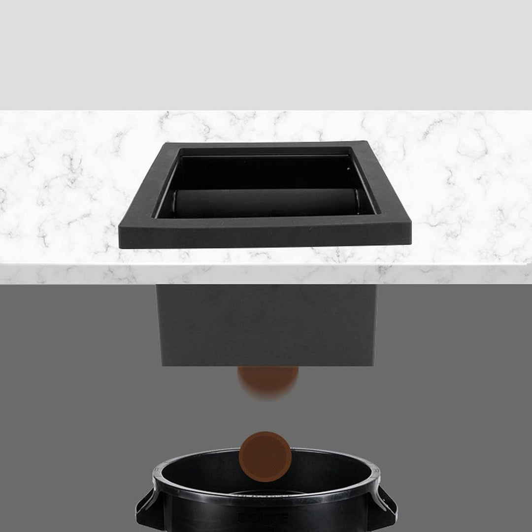 Bodenloser Kaffeeklopfkasten, Klopfkastenrutsche, Mülleimerrutsche mit Offenem für Zuhause, Küche, C