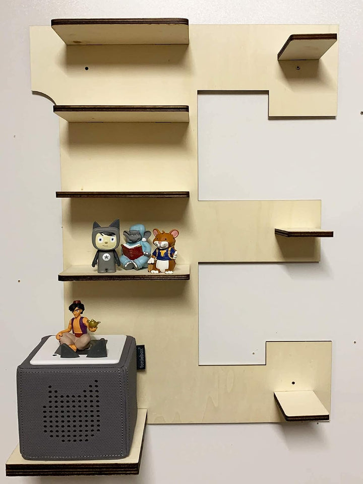 DIY Regal Buchstabe A-Z für die Musikbox passend für Toniebox Kinder Baby Zimmer zum selbst bemalen