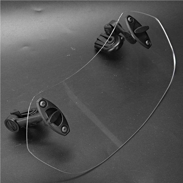 BOROCO Windschutzscheibe, Windabweiser Motorrad, Universal Motorrad Verstellbarer Clip auf Windschut