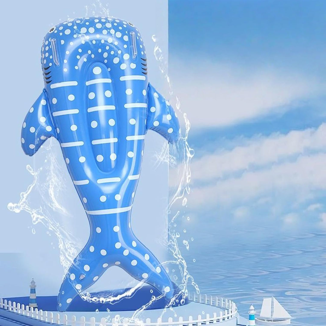 Aufblasbares Surfboard | Aufblasbares Surfbrett Für Spiele - Tierform Luftmatratze Mit Griffen Schwi