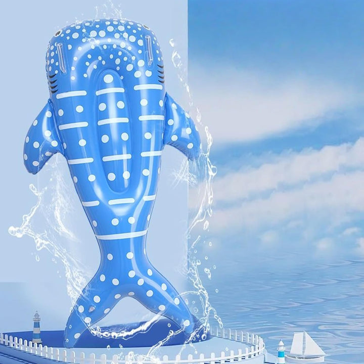 Aufblasbares Surfboard | Aufblasbares Surfbrett Für Spiele - Tierform Luftmatratze Mit Griffen Schwi