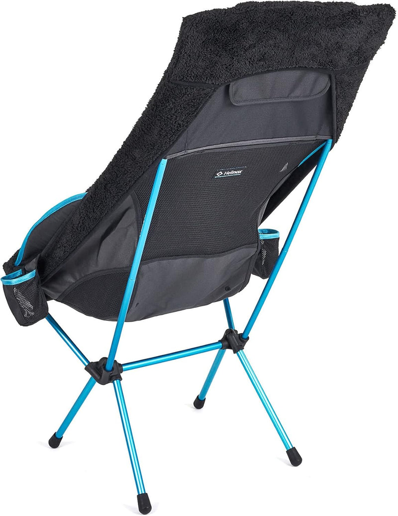 Helinox Fleece Seat Warmer | Wendbarer schwarzer Sitzwärmer für Helinox Savanna und Playa Chair. Hoc