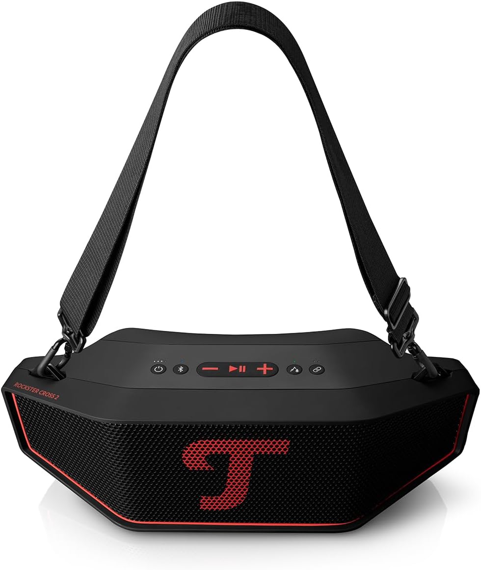 Teufel ROCKSTER Cross 2 Tragbarer Bluetooth Lautsprecher für drinnen und draussen, mit Langer Akkula