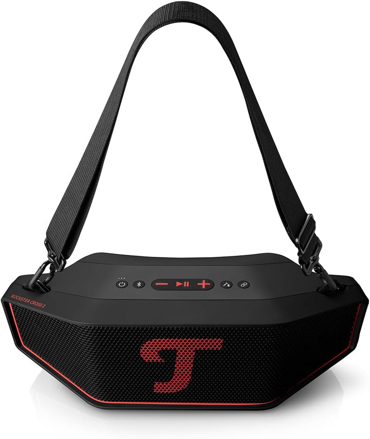 Teufel ROCKSTER Cross 2 Tragbarer Bluetooth Lautsprecher für drinnen und draussen, mit Langer Akkula