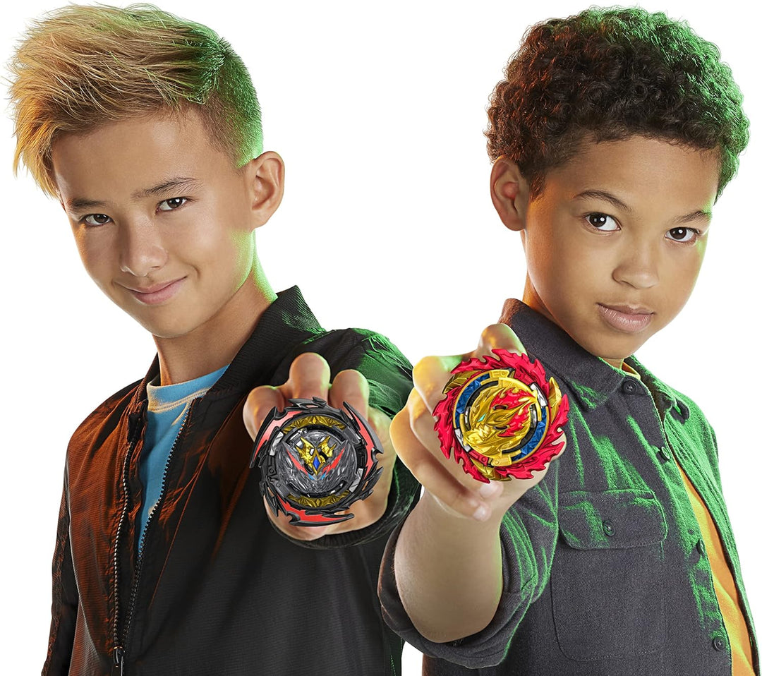 Hasbro Beyblade Burst QuadDrive Cosmic Vector Battle Set − Beystadium-Arena, 2 Kreisel und 2 Starter