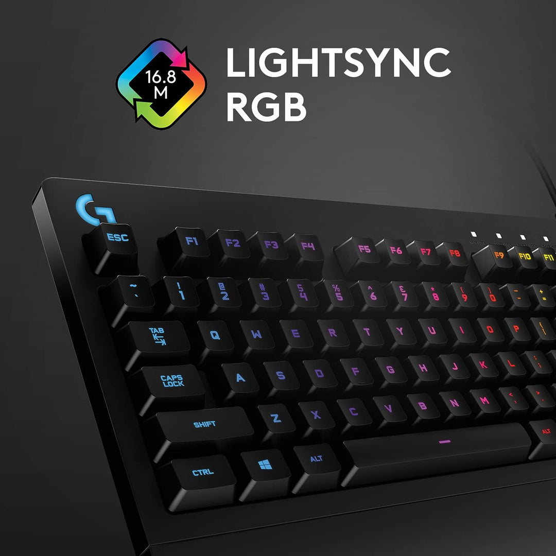 Logitech G213 Prodigy Gaming-Tastatur, RGB-Beleuchtung, Programmierbare G-Tasten, Multi-Media Bedien