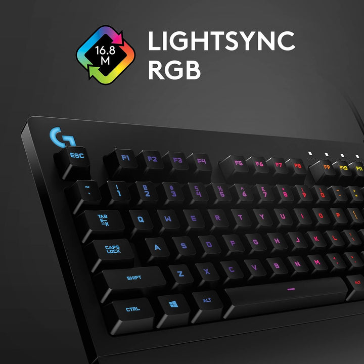 Logitech G213 Prodigy Gaming-Tastatur, RGB-Beleuchtung, Programmierbare G-Tasten, Multi-Media Bedien