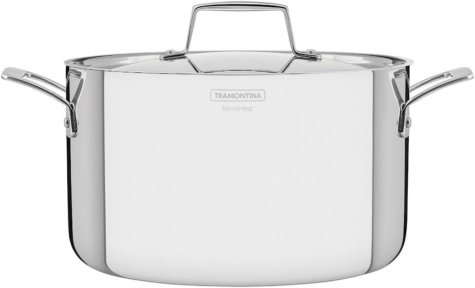 Tramontina GRANO Fleischtopf, ø 20cm 3,5 Liter, Edelstahl, Induktion, ofenfest Fleischtopf Ø20 cm, F