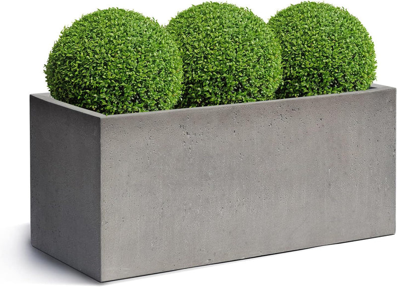 ESCHBACH® Pflanzkübel Box 100 Beton Grau Rechteckig * 100 x 45 x 45 cm * 10 Jahre Garantie 100x45x45