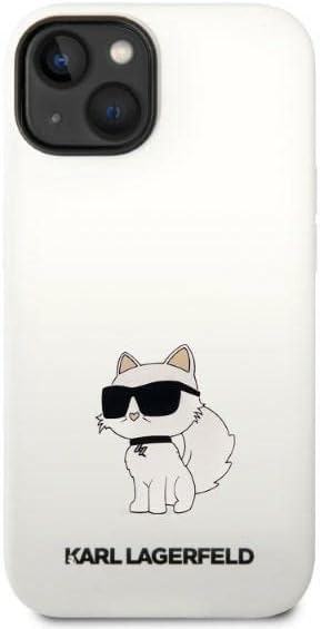 KARL LAGERFELD KLHMP14MSNCHBCH Hülle für iPhone 14 Plus 6,7" hardcase Weiss Silic