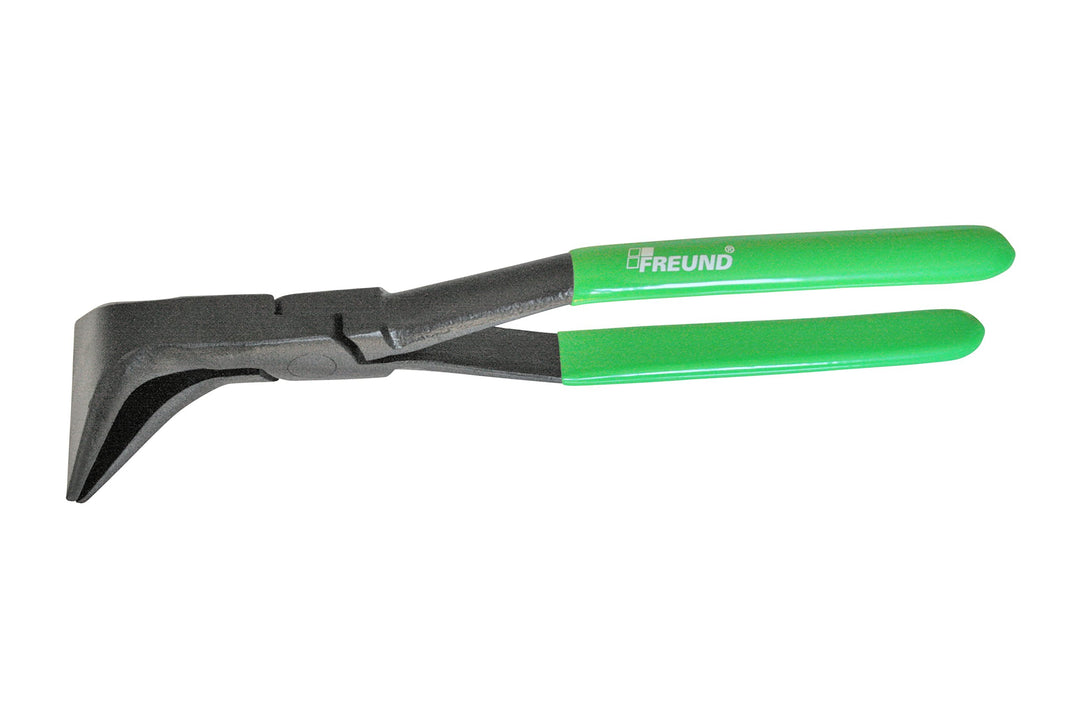 FREUND 01090060 Falzzange gebogen 45°, Maul 60mm, tauchisolierte Griffe