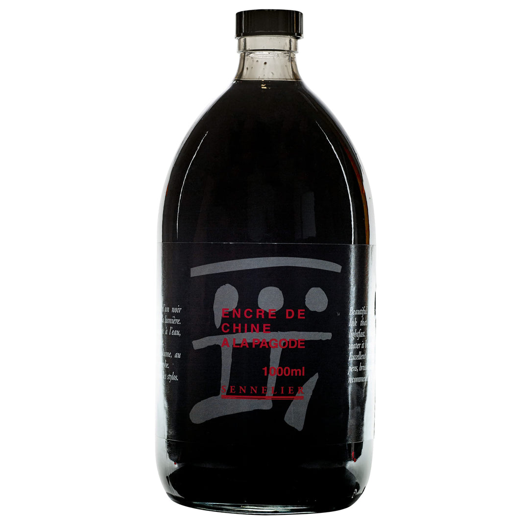 Sennelier - Chinatusche A La Pagode - Schwarz - 1 l 1000 ml, 1000 ml