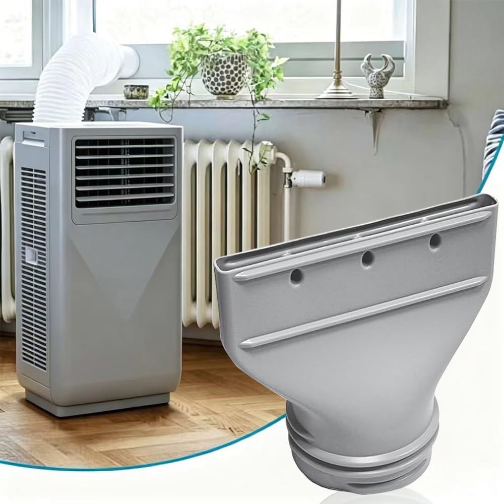 Klimaanlage Abluftschlauch Adapter Flach für Fenster, Klima Abluftschlauch Fensteradapter 130mm/150m