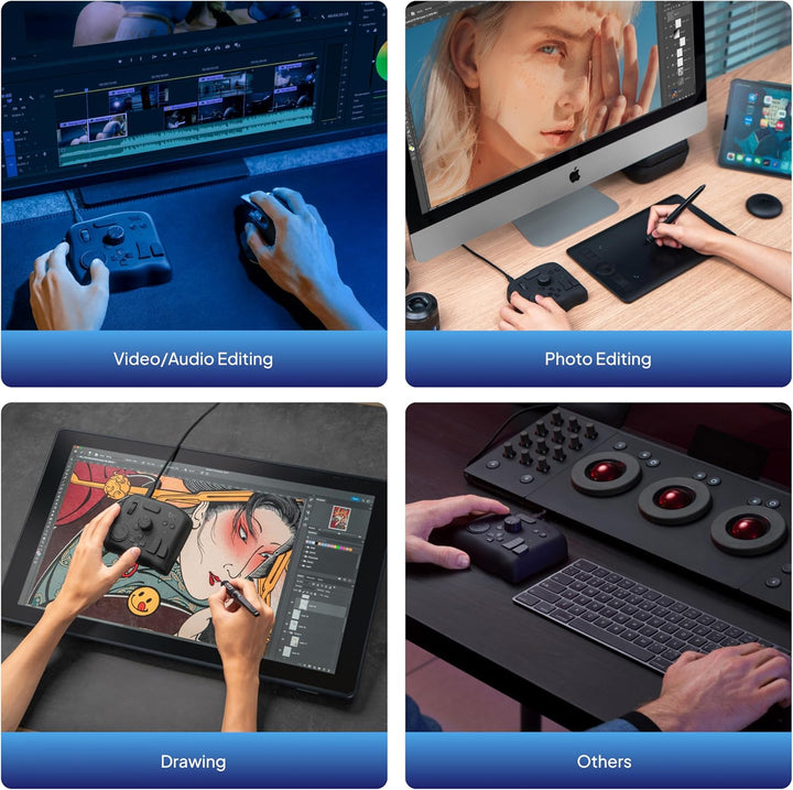 TourBox NEO, Editing Controller für Foto- & Videobearbeitung, Ilustration, Videoschnitt Tastatur, Ma