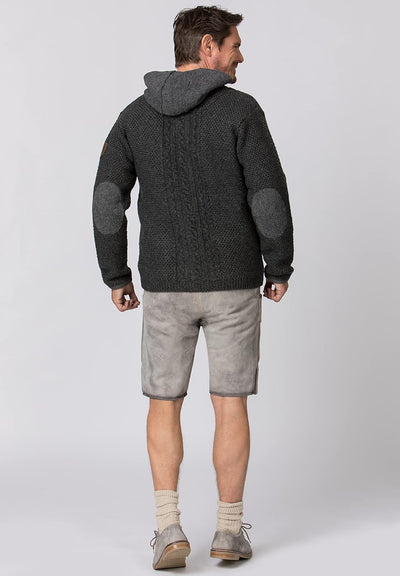 Stockerpoint Herren Milan Trachtenstrickjacke, Anthrazit
