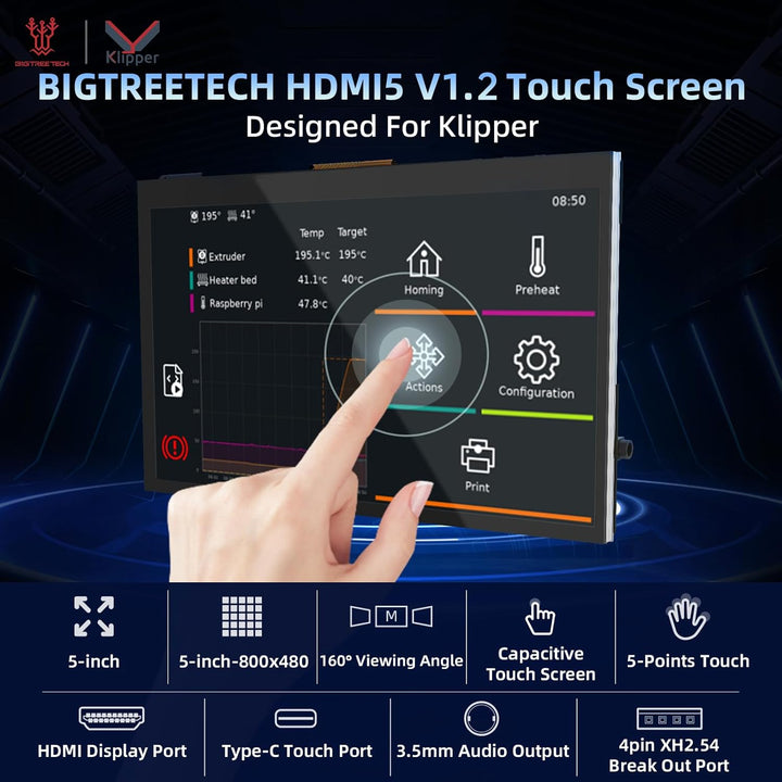 BIGTREETECH HDMI5 V1.1 Touchscreen-Display