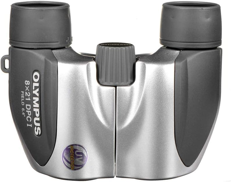 Olympus 8x21 DPC-I Fernglas Silber mit Tasche, Silber