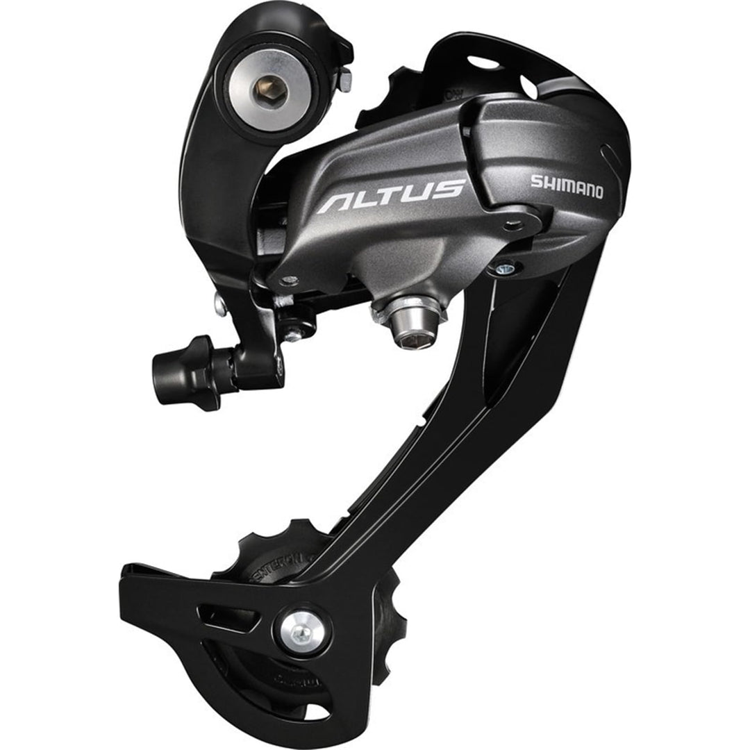 SHIMANO Altus RDM370 Schaltwerk (9-Fach | ohne Adapter) Schwarz, Schwarz