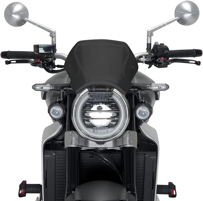 Puig Aluminium Frontplatte 9803N för CB650R, Honda CB1000R NEO Sports CAFÉ 18'-19' Schwarz, Schwarz