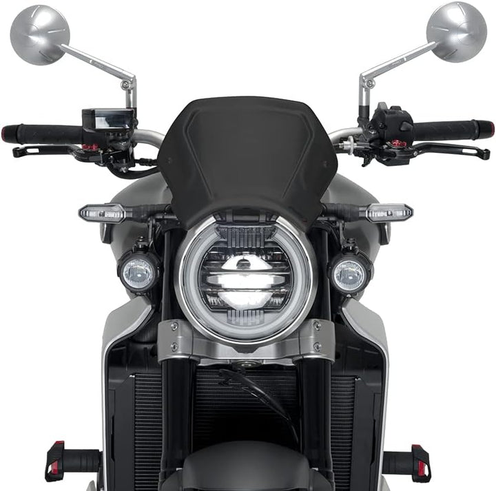 Puig Aluminium Frontplatte 9803N för CB650R, Honda CB1000R NEO Sports CAFÉ 18'-19' Schwarz, Schwarz