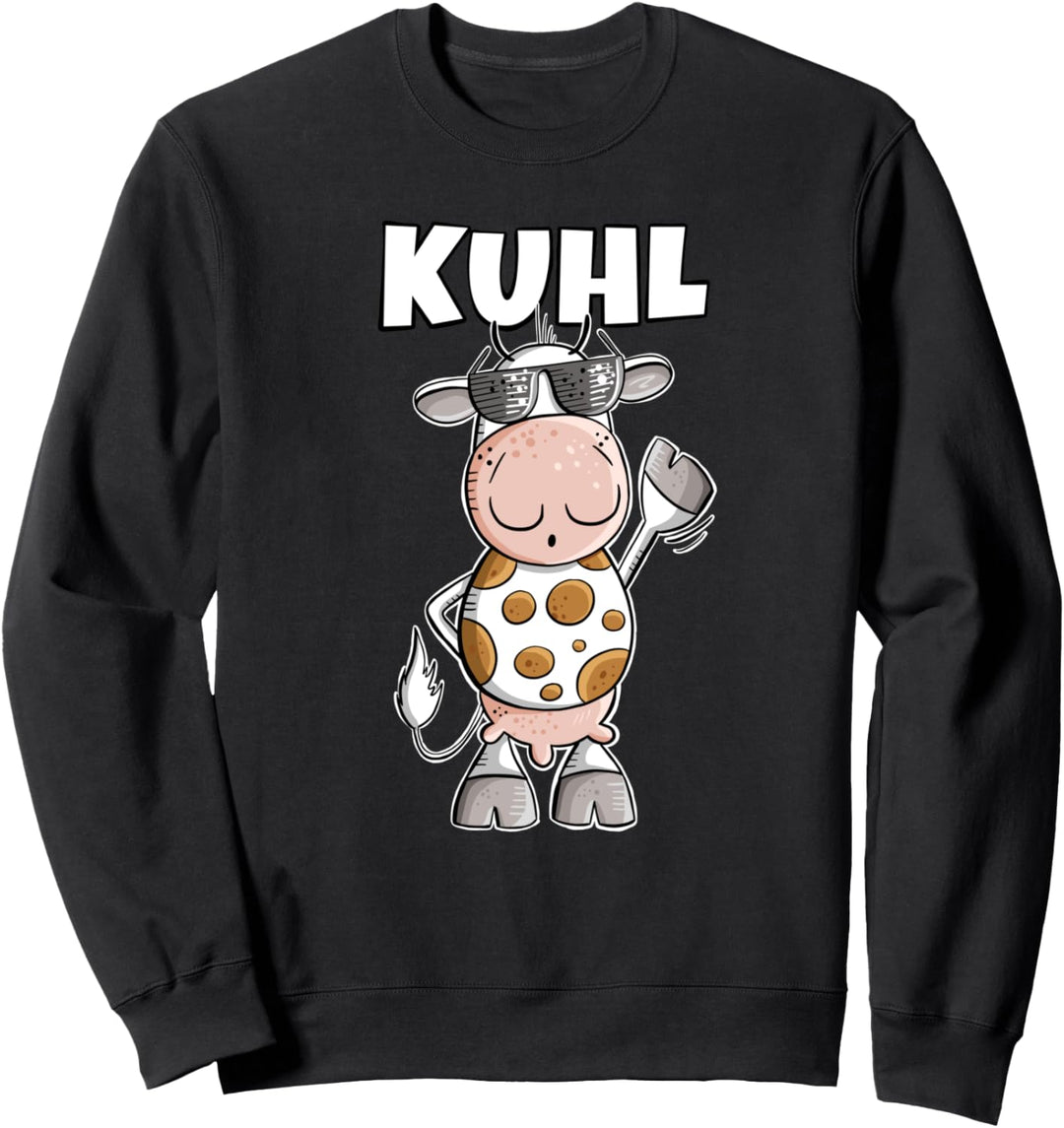 Coole Kuh I Kuhl Wortspiel I Statement Fun Kuh Sweatshirt