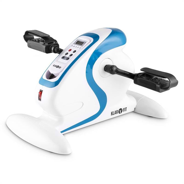 Klarfit Cycloony Beintrainer - Pedaltrainer für Muskelaufbau, 70 W Beintrainer für zuhause, 12 Gesch