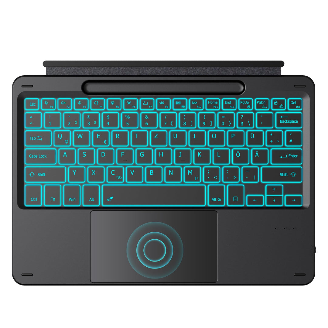 CACOE Bluetooth Tastatur für Surface Pro 12, Ultraslim Keyboard Type Cover für Surface Pro, 7-Farben